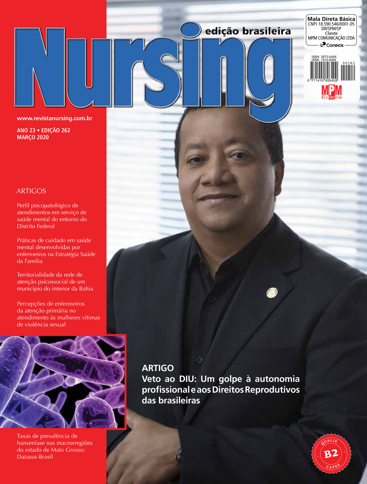 capa da edição 262 da revista Nursing
